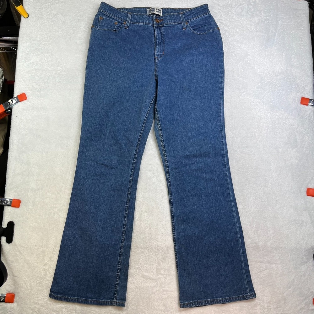 Levi Strauss Signature At Waist Bootcut Jeans Women's 16 Medium Blue Denim 32X31